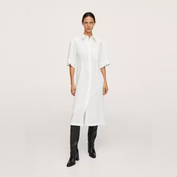 Mango Midi shirt dress - Picture 1 of 4